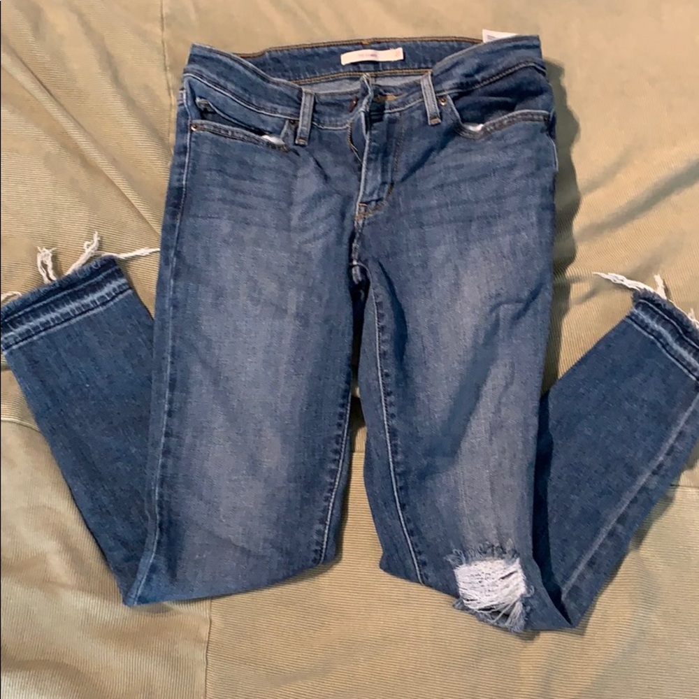 Cropped skinny jeans